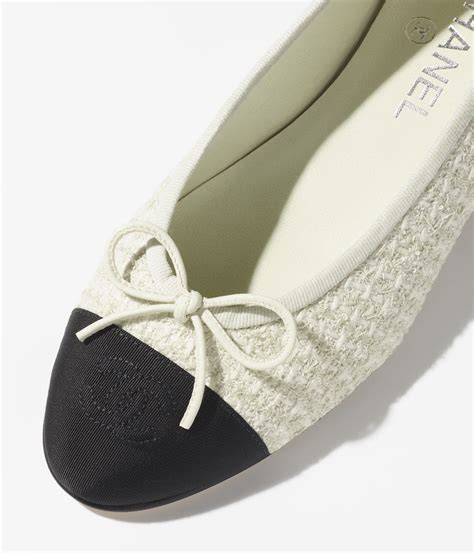 chanel tweed ballet flats|Chanel ballet flats size 41.